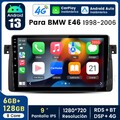 128GB Android13 Autoradio Für BMW 3er E46 1998-2006 Carplay GPS NAVI BT WIFI DAB