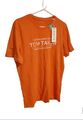 TOM TAILOR Herren Jugendliche  T-Shirt Print Druck Orange-Bunt Gr.S 44/46  NEU