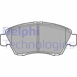 DELPHI BREMSBELÄGE SATZ VORDERACHSE passend für HONDA CIVIC CRX JAZZ
