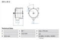 BOSCH 0 986 037 440 Generator für MAN,MERCEDES-BENZ,SAAB