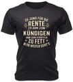 witzige Herren T-Shirts Zum Strippen zu fett Männergeschenke Sprücheshirt lustig