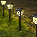 6er Set Solarleuchten Außen Garten Deko für Balkon LED Solar leuchten Solarlampe