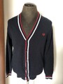 Herren Strickjacke Von Madison Weekend Gr. L, Baumwolle, Dunkelblau, Neuwertig