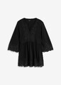 Tunika-Shirt aus Viskose Gr. 40/42 Schwarz Damen Bluse 3/4 Arm Shirt Neu*