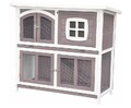 Kaninchenstall Hasenstall XL Kleintierstall Meerschweinchen Murmel 110 cm taupe