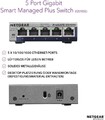 Netgear GS105E 5-Port Gigabit ProSAFE LAN Switch Smart Managed Plus OVP