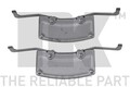 NK Zubehörsatz Scheibenbremsbelag 79471706 für VW AUDI 3D3 PHAETON A8 3D2 3D1 D3