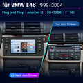 Für BMW E46 3er 318 320 325 M3 Carplay Autoradio Android 13 GPS Navi RDS 2+32GB