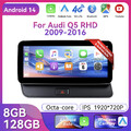 10.25" IPS Android 14 Autoradio Autoradio Für Audi Q5 Carplay 128GB DAB SWC LHD