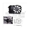 1x Lüfter, Motorkühlung TYC 803-0001 passend für BMW MINI