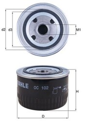 KNECHT Ölfilter OC 102 Anschraubfilter für OPEL BITTER IRMSCHER OMEGA SENATOR GT