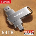 Highspeed USB Stick 2in1 USB-C Type-C 3.0 Dual Speicherstick 1TB 2TB 64TB Metall