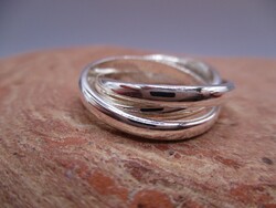 3 Ringe Spielring Rollring schmal klassisch 925 Sterlingsilber Rg 56/16