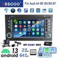 7" DAB+ Carplay Für Audi A4 8E B6 B7 64G Autoradio Android 13 GPS NAV RDS BT KAM