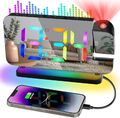 Digital Projektionswecker RGB LED Wecker mit Zeitprojektion Uhrenwecker Zeige