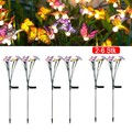 2-6X Solarleuchte Garten Beleuchtung Solar Licht Lampe Schmetterling Gartendeko