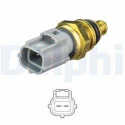 1x Sensor, Kühlmitteltemperatur DELPHI TS10481 passend für FORD