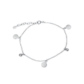 Vivance Armband aus 925/- Sterling Silber rhodiniert Länge 17+2cm  Zirkonia weiß