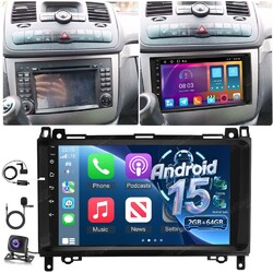 DAB+ Für Mercedes Benz W639 Vito Viano W906 Sprinter W169 Autoradio Carplay GPS