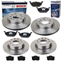 BOSCH Bremsen Bremsscheiben + Bremsbeläge VORNE + HINTEN für Audi A6 Avant