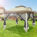 Pavillon 3,3x3,3m Faltpavillon Gartenzelt Partyzelt Wasserdicht Pop Up Pavillion