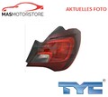 RÜCKLEUCHTE HECKLEUCHTE RECHT TYC 11-12833-01-2 I FÜR OPEL CORSA E