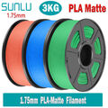3KG Matte PLA SUNLU 3D Drucker Filament PLA 1.75mm 1KG/ROLL Matte Oberfläche