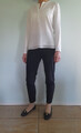 Damen elegante Chino Hose von Marc Cain, Schwarz, Gr. 5,  Neu.