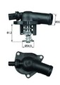 MAHLE ORIGINAL TI 17 109 Kühlwasserthermostat für VW Golf IV Schrägheck (1J1)