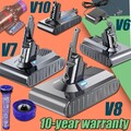 9000mAh Akku für Dyson V6 V7 V8 V10 SV10 SV11 Absolute Animal Staubsauger 2025