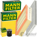 MANN FILTER INSPEKTIONSPAKET passend für OPEL CORSA E 1.0 90+115 PS AB BJ 09.14