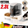 Hunde Katzen Futterspender Wasserspender Futter Wasser Napf Automat 2in1 2300 ml
