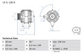 Lichtmaschine Generator für VW CALIFORNIA T4 Camper LT 28-46 II Kasten