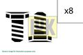 Schaeffler LuK 411 0266 10 Schraubensatz, Schwungrad passend für FIAT