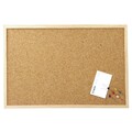 Pinnwand Kork 80x120cm Korktafel mit Holzrahmen Inklusive Pinnnadeln - MAUL