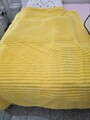 Mont Chalet Decke Plaid Cord Fellimitat gelb sonnengelb