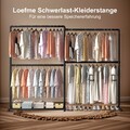 Kleiderständer Schwerlast Garderobenständer  Verstellbar Kleiderstange Schwarz