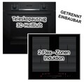 HERDSET Bosch Backofen Teleskopfauszug + Induktionskochfeld 60cm 4x PowerBoost