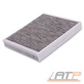 INNENRAUMFILTER AKTIVKOHLE FÜR AUDI A1 SEAT IBIZA SKODA FABIA RAPID VW POLO 6R