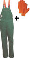 Bullstar Schnittschutzlatzhose grün/orange Gr. XL + Gratis Criss-Cross-Handschuh