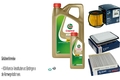BOSCH inspektionspaket 6 L Castrol EDGE 5W-30 M für Toyota Verso 1.8 1.6