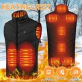 USB Beheizbare Weste Heizweste Winter Heizjacke Wärmeweste für Camping Motorrad