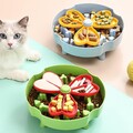 Slow Feeder Hundenapf, Abnehmbarer erhöhter Katzenfutternapf für mittelgroße