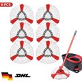 6x Ersatz Wischbezug für Vileda Turbo Wischmop Easy Wring Clean Moppkopf Mop Neu