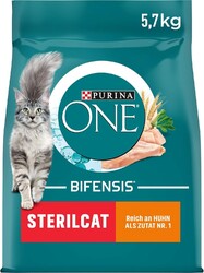 PURINA ONE BIFENSIS STERILCAT Katzenfutter trocken für sterilisierte Katzen5,7kg