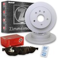 2x ZIMMERMANN Bremsscheiben Ø245mm + Beläge Hinten passend für Audi A4 B5 (8D2)