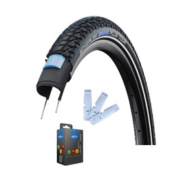 Schwalbe Marathon Plus Tour Reifen + Schlauch + Reifenheber Set - 2026