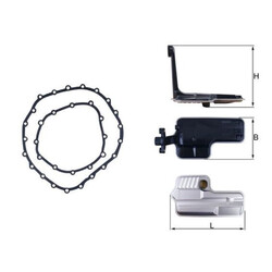 Hydraulikfilter Automatikgetriebe MAHLE HX 192D für Audi A7 Sportback A6 C7 A5