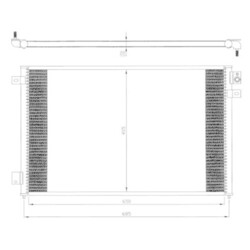 1x Kondensator, Klimaanlage NRF 35567 passend für JAGUAR