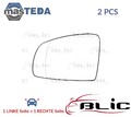 6102-02-1271752P AUßENSPIEGEL SPIEGELGLAS PAAR BLIC 2PCS FÜR OPEL MERIVA